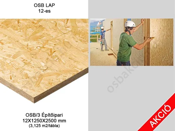 12-es OSB lap 12X1250X2500mm