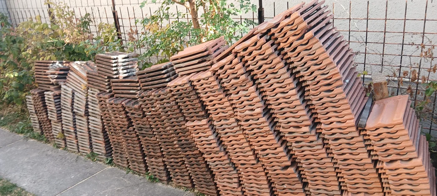 Leszedett illetve sosem használt Békéscsabai cserép, ~180 m2