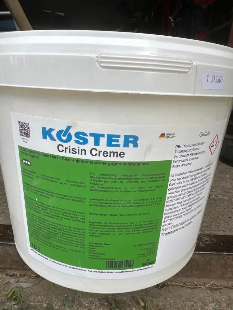 Crisin creme Utólagos vízszigetelés
