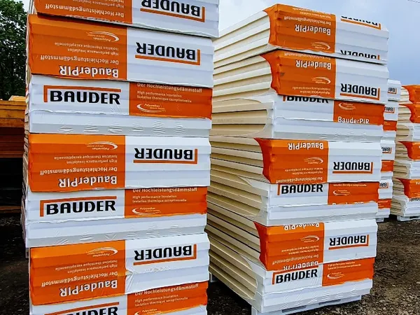 Buader PIR SDS lapos tetőkhöz + kasírozott felület - 10 cm -