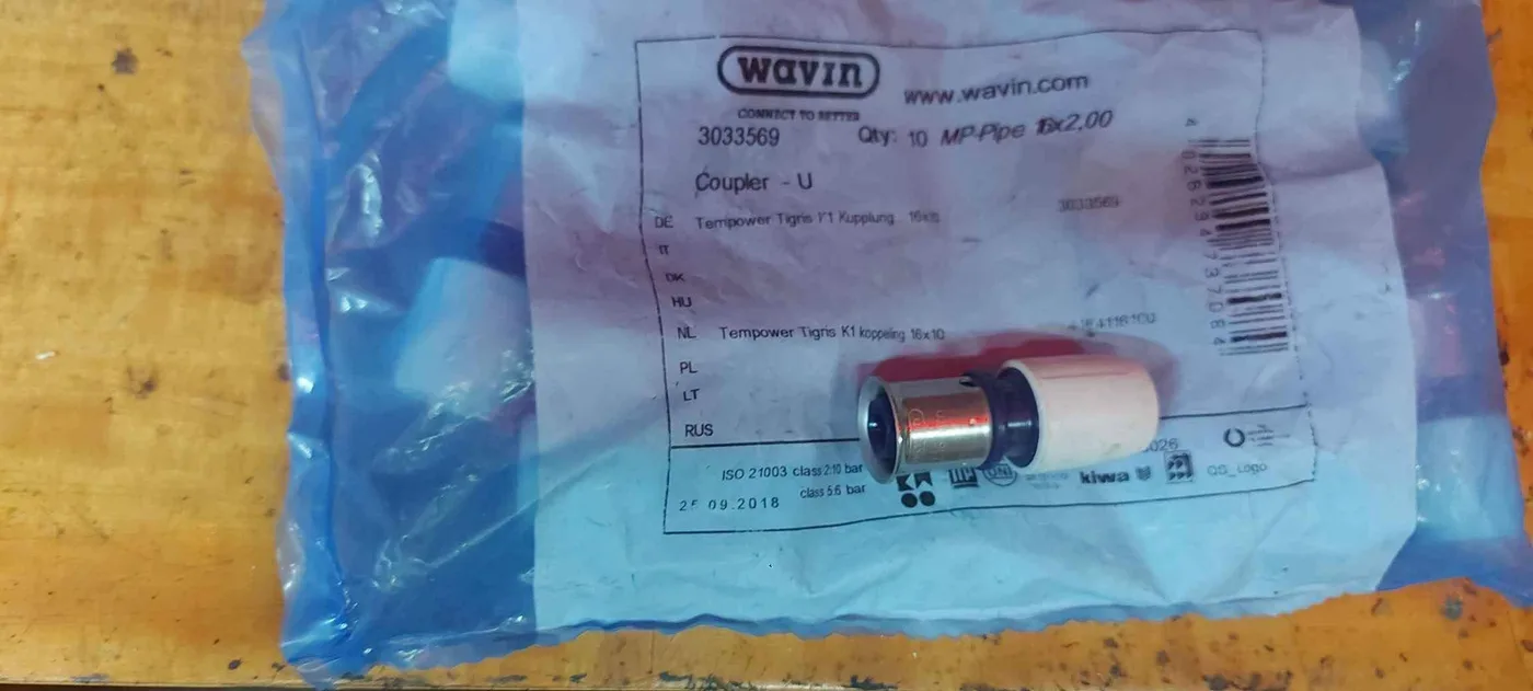 Wavin Tigris K1 press szűkítő 16×2,0 mm, 14 db