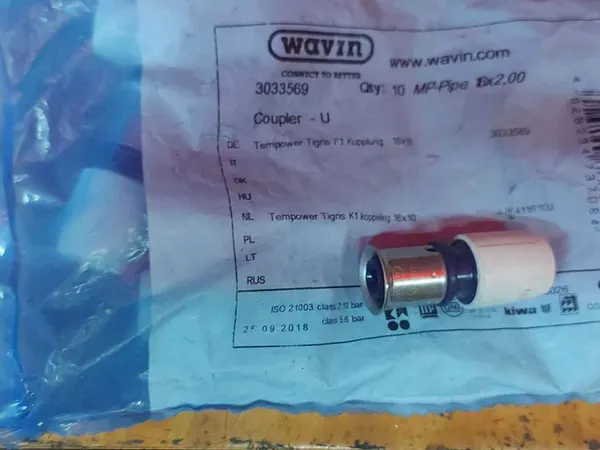 Wavin Tigris K1 press szűkítő 16×2,0 mm, 14 db