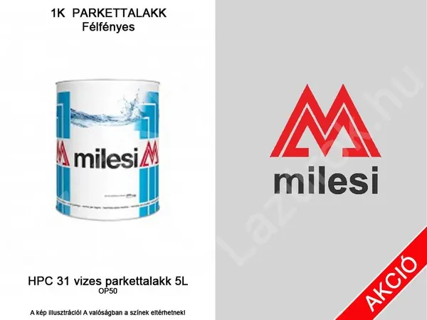 Milesi HPC 31 1K vizes parkettalakk félfényes OP50 5l