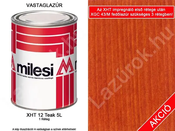 Milesi Hydrocrom XHT 12 teak színű gombamentesítő 5l