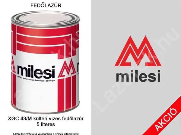 Milesi XGC 43/M kültéri vizes fedőlazúr 5l