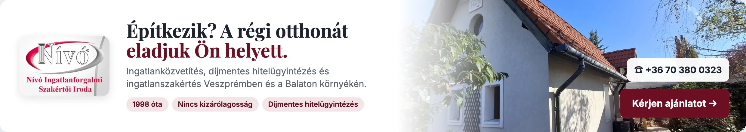 Nívó Ingatlan: Építkezik? A régi otthonát eladjuk.