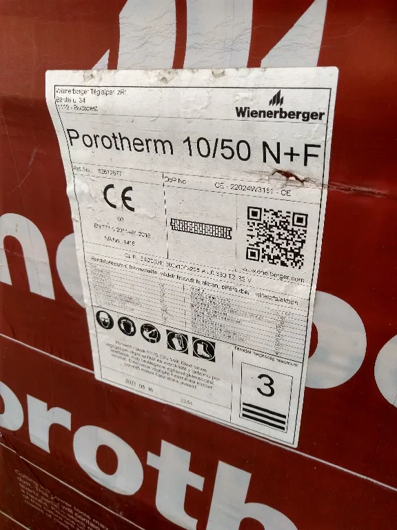 Porotherm válaszfaltégla olcsón eladó