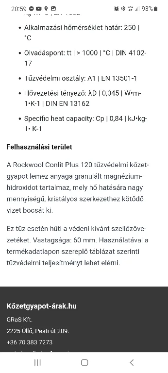Rockwoll Conlit Plus