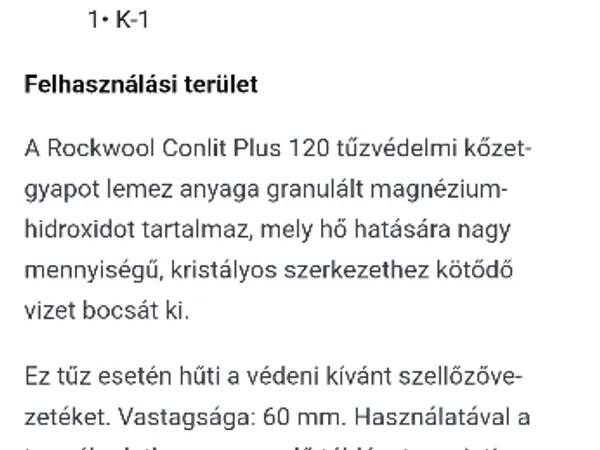 Rockwoll Conlit Plus