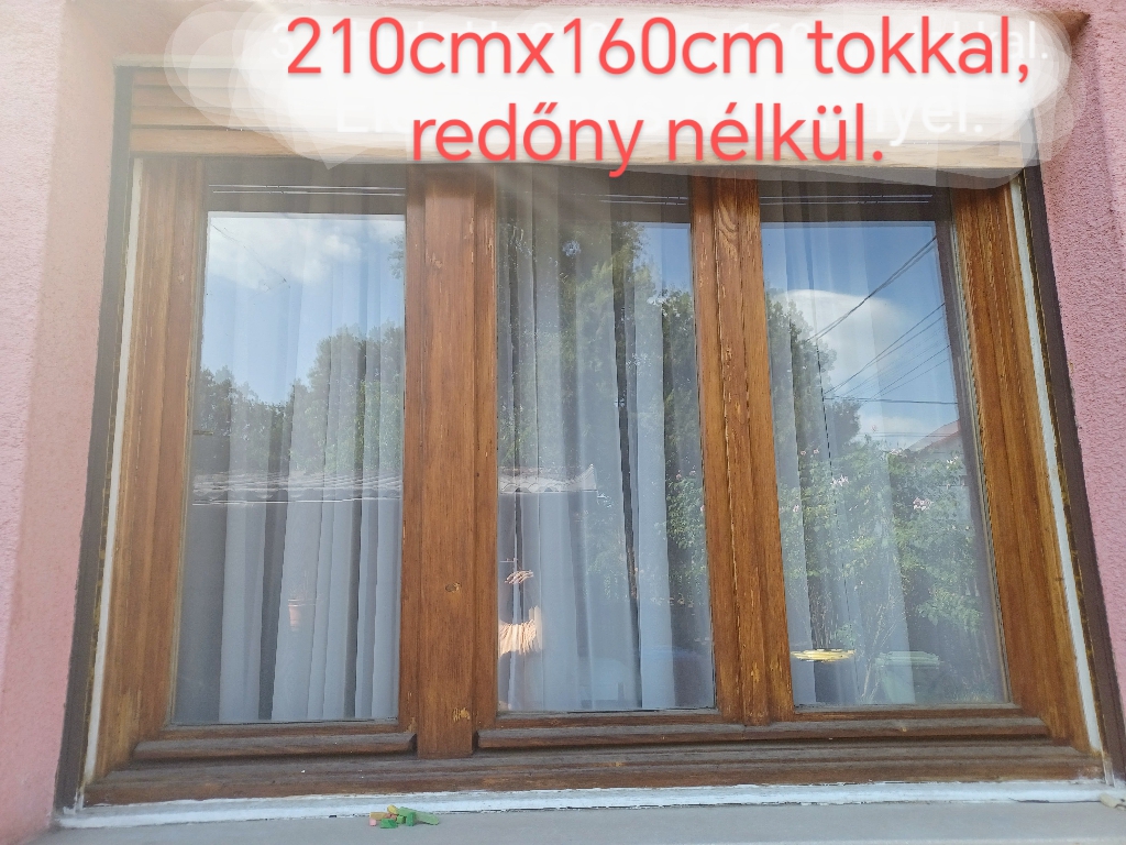3 db nagy 3 részes fa ablak tokkal eladó