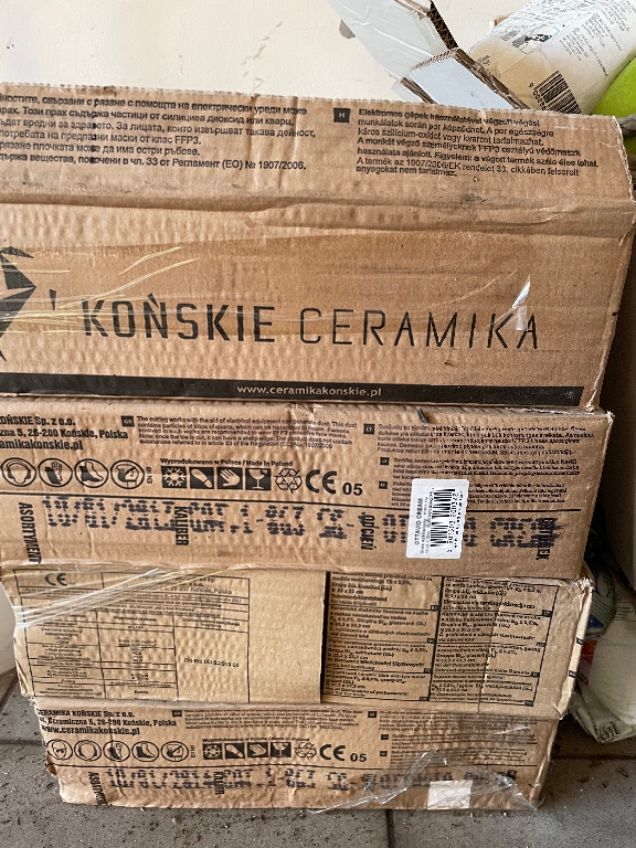 Ceramika Konskie Ottavio Cream padlólap, 4 csomag, 6,2 m2